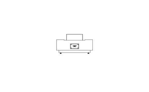 Ecosmart Fire Cosmo 50 Fire Pit Table - Bone Finish / Black Burner - ESF.O.CMO.50.BO.B